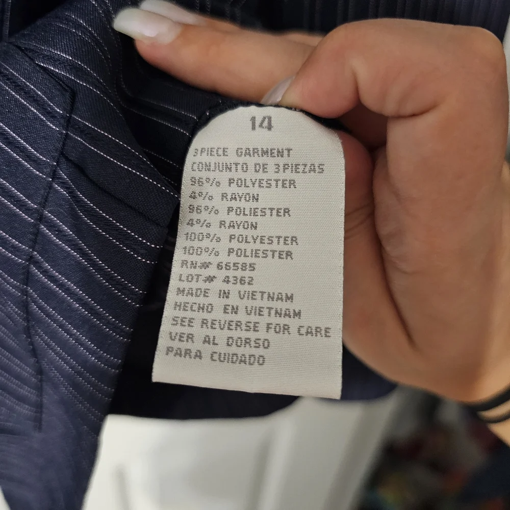 Dressbarn Pinstripe Suit Jacket - Size 14